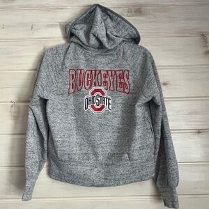 Ohio State Buckeyes Grey Hoodie With Zipper Size Medium
